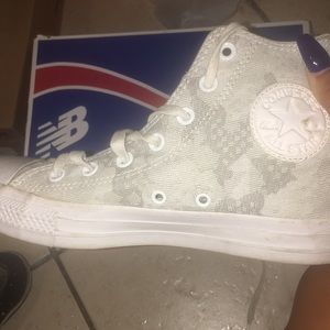 All star white converse